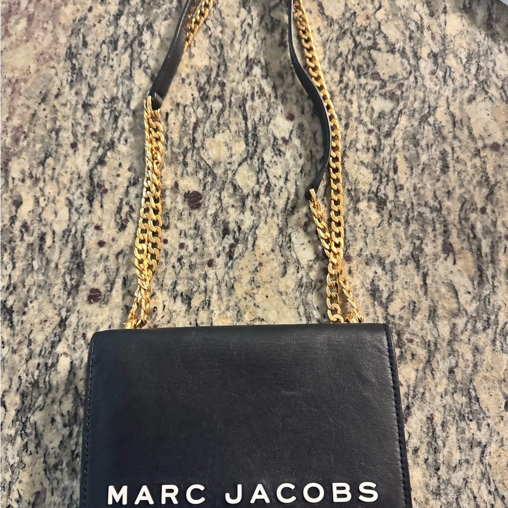 Marc Jacobs Black Bag with Gold Chain